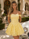 Off Shoulder Tulle Mini Bodycon Homecoming Dresses