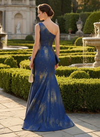 Mermaid One Shoulder Ruffles Mother of the Bride Dresses