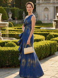 Mermaid One Shoulder Ruffles Mother of the Bride Dresses
