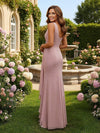Chiffon V Neck Ruffles Sleeveless Mother of the Bride Dresses with Beaded