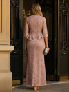 Round Neck Sheath Mother of the Bride Dresses with Jacket