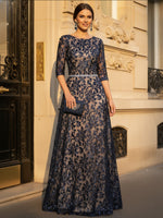 Round Neck A Line Tulle Mother of the Bride Dresses