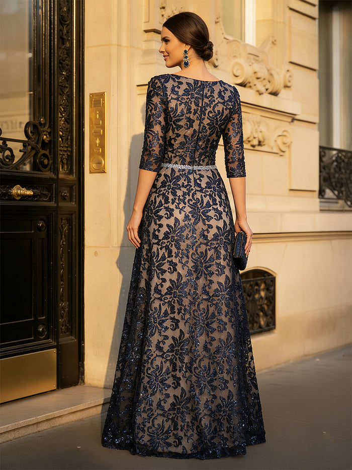 Round Neck A Line Tulle Mother of the Bride Dresses