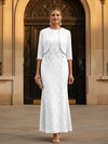Round Neck Sheath 2 Pieces Mother of the Bride Dresses