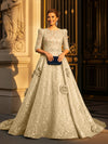 Round Neck A Line Mother of the Bride Dresses with Sleeves