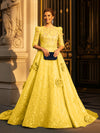 Round Neck A Line Mother of the Bride Dresses with Sleeves