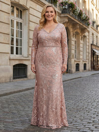 Tulle Sheath V Neck Lace Applique  Mother of the Bride Dresses