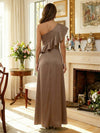 One Shoulder Satin Mother of the Bride Dresses