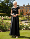 Off the Shoulder Satin Mother of the Bride Dresses