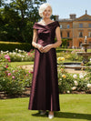 Off the Shoulder Satin Mother of the Bride Dresses