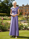 Off the Shoulder Satin Mother of the Bride Dresses