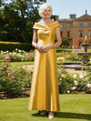 Off the Shoulder Satin Mother of the Bride Dresses