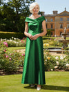 Off the Shoulder Satin Mother of the Bride Dresses