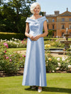 Off the Shoulder Satin Mother of the Bride Dresses