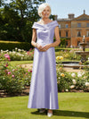 Off the Shoulder Satin Mother of the Bride Dresses