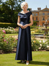 Off the Shoulder Satin Mother of the Bride Dresses