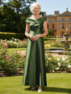Off the Shoulder Satin Mother of the Bride Dresses