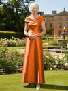 Off the Shoulder Satin Mother of the Bride Dresses