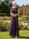 Off the Shoulder Satin Mother of the Bride Dresses