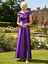 Off the Shoulder Satin Mother of the Bride Dresses