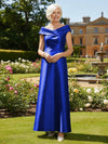 Off the Shoulder Satin Mother of the Bride Dresses