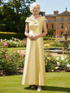 Off the Shoulder Satin Mother of the Bride Dresses