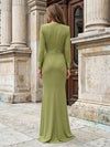 Long Sleeves Satin Mother of the Bride Dresses