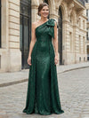 One Shoulder Sequin Mother of the Bride Dresses