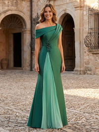 Jersey Off the Shoulder Appliques Mother of the Bride Dresses