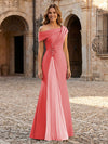 Jersey Off the Shoulder Appliques Mother of the Bride Dresses