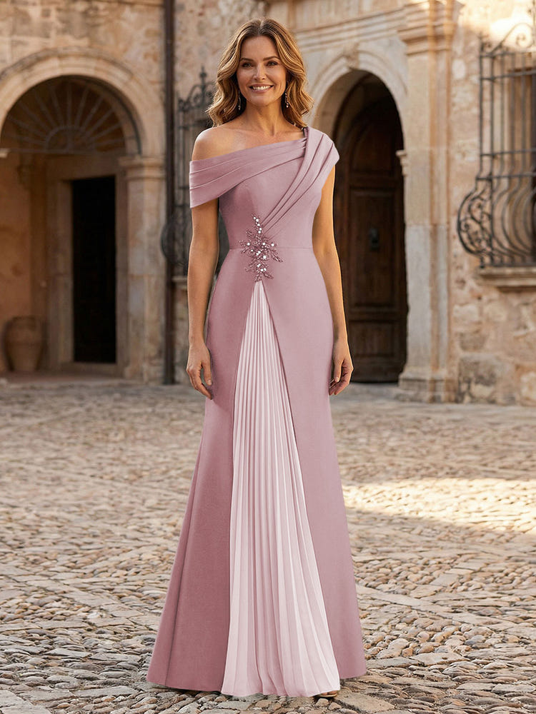 Jersey Off the Shoulder Appliques Mother of the Bride Dresses