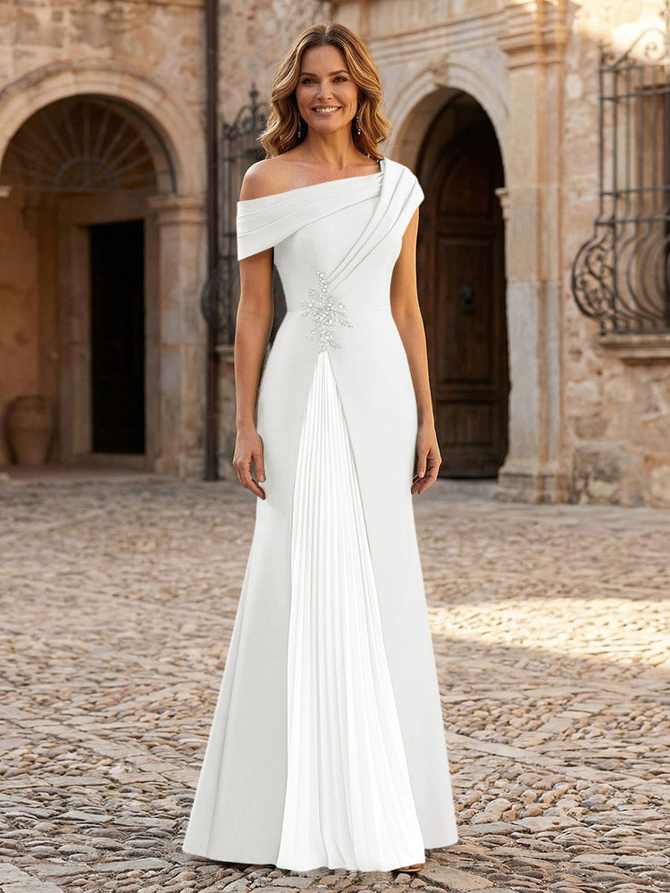 Jersey Off the Shoulder Appliques Mother of the Bride Dresses