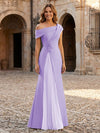 Jersey Off the Shoulder Appliques Mother of the Bride Dresses