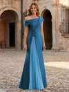 Jersey Off the Shoulder Appliques Mother of the Bride Dresses