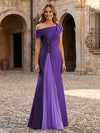 Jersey Off the Shoulder Appliques Mother of the Bride Dresses