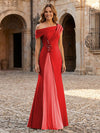 Jersey Off the Shoulder Appliques Mother of the Bride Dresses