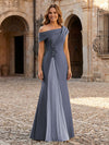 Jersey Off the Shoulder Appliques Mother of the Bride Dresses