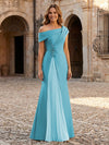 Jersey Off the Shoulder Appliques Mother of the Bride Dresses