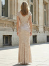 Glitter Tulle Mother of the Bride Dresses with Slit