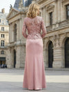 Satin Appliques 2 Pieces Mother of the Bride Dresses with Jacket