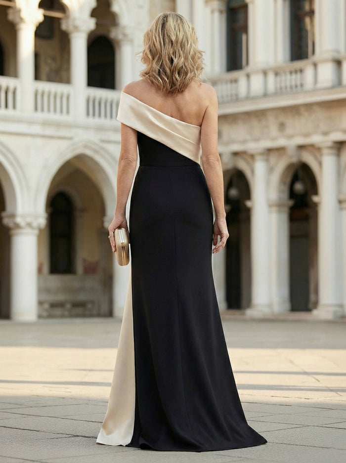 Satin Mermaid Splicing Mother of the Bride Dresses