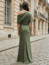 Mermaid One Shoulder Pleated Mother of the Bride Dresses