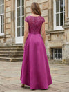 Sequin Embroidery Sash Mother of the Bride Dresses