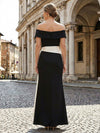 Satin Mermaid Off the Shoulder Ruffles Mother of the Bride Dresses