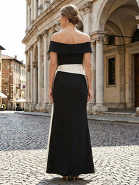 Satin Mermaid Off the Shoulder Ruffles Mother of the Bride Dresses