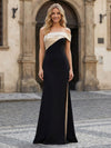 Satin Mermaid One Shoulder Ruched Mother of the Bride Dresses