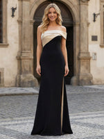 Satin Mermaid One Shoulder Ruched Mother of the Bride Dresses