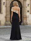 Satin Mermaid One Shoulder Ruched Mother of the Bride Dresses