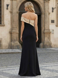 Satin Mermaid One Shoulder Ruched Mother of the Bride Dresses