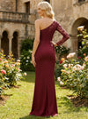 Satin Mermaid Lace Applique  Mother of the Bride Dresses